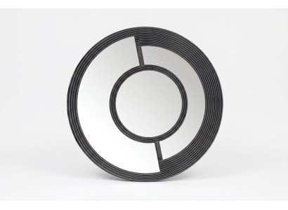 Wandspiegel Rund Speigel Dekorative Modern Design Wohnzimmer Schwarz