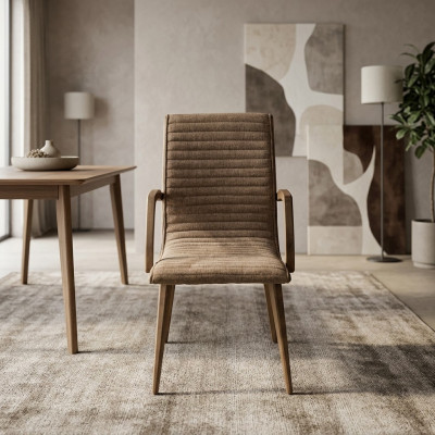 Gruppe Stühle mit Armlehnen Küchenstühle Esszimmerstühle Set 6tlg Holz