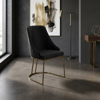 Gruppe Stühle Küchenstühle Esszimmerstühle Schwarz 6tlg Modern Stoff
