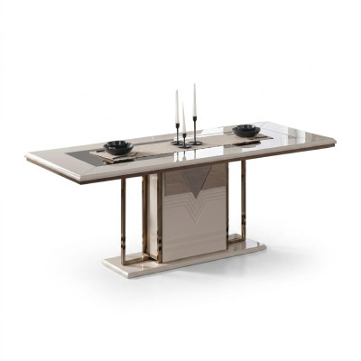 Luxus Esstisch Esszimmertisch Tisch Esszimmer Modern Holz Weiß 200cm