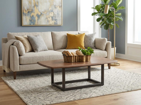 Couchtisch Kaffeetisch Sofatisch Kaffeetisch Braun Wohnzimmer Holz
