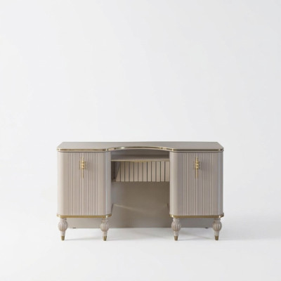 Beiger Kosmetiktisch Designer Schminktisch Schlafzimmer Exklusive Möbel