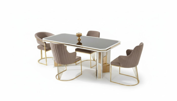 Esstisch Esszimmertisch Essecke Tisch Holztisch Weiß Esszimmer Holz