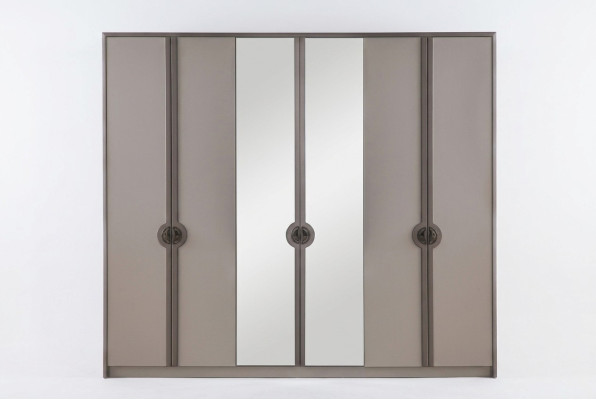 Kleiderschrank Garderobenschrank Schrank Moderne Holzschrank Grau