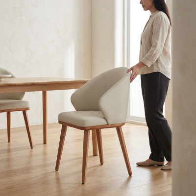 Weiße Esszimmerstühle Luxuriöse 6x Küchenstühle Stoff Sitzmöbel 6tlg