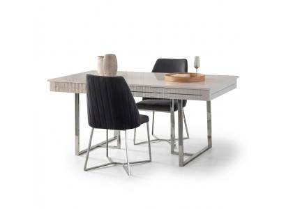 Moderne Esszimmertisch Esstisch Tisch Esszimmer Ausziehbar Holz Weiß