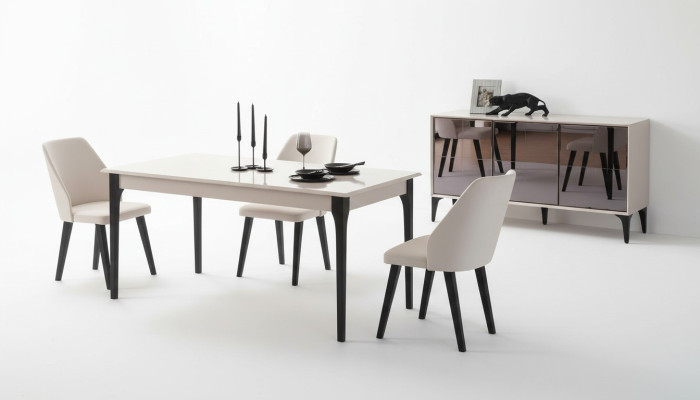 Esszimmertisch Esstisch Tisch Esszimmer Möbel Essecke Holz Weiß