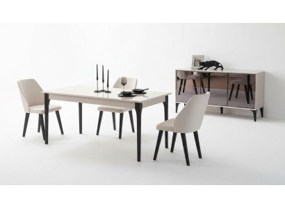 Esszimmertisch Esstisch Tisch Esszimmer Möbel Essecke Holz Weiß