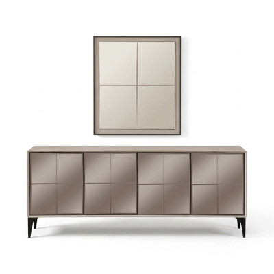 Anrichte Luxus Sideboard Schrank Kommode Holzschrank Holz Weiß Modern