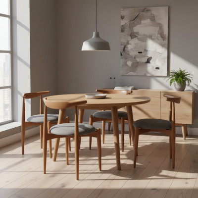 Set Küchenstühle Esszimmerstühle Holzstühle Set 4tlg Stühle Braun