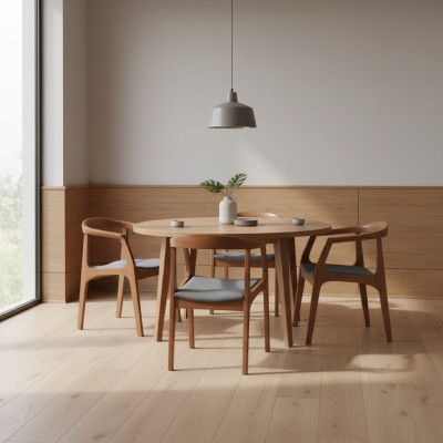 Stühle Sitzgarnitur Esszimmerstühle Küchenstühle Holzstühle Braun 4tlg