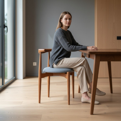 Braun Gruppe Küchenstühle Esszimmerstühle Holzstühle Set 4tlg Stühle