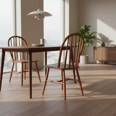 Esszimmerstühle Gruppe Holzstühle Küchenstühle Set 4tlg Braun Holz