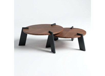 Sofatisch Couchtisch Kaffeetisch Beistelltisch Holz Braun Tisch Design