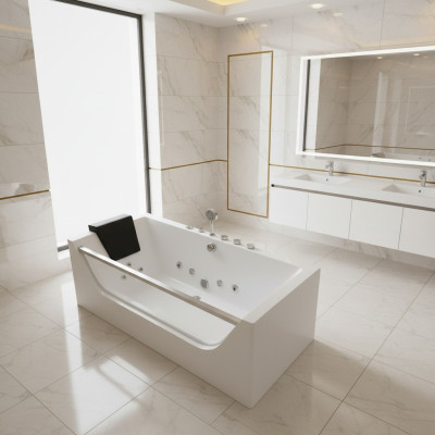 Badewanne Whirlpool Wanne Sprudel Massagedüsen Wellness Komfort