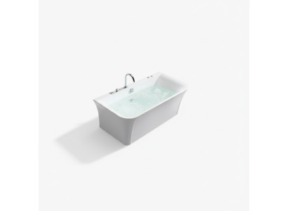 Badewanne Whirlwanne Indoor Whirlpool Home Spa Weiß Wanne