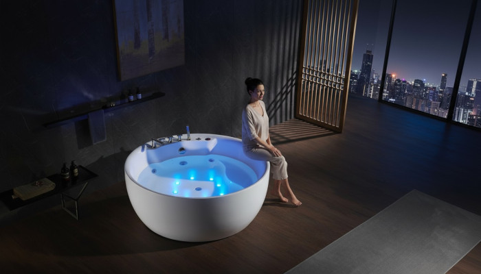 Indoor Whirlpool Badewanne Whirlwanne Wasserstrahlen Spa Wanne Relax 