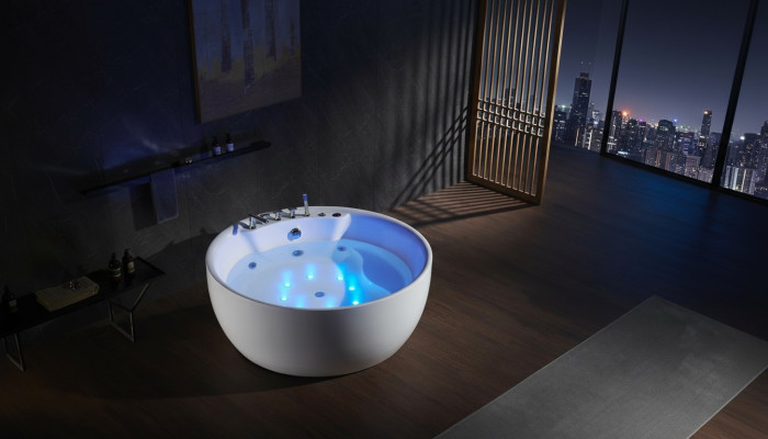 Indoor Whirlpool Badewanne Whirlwanne Wasserstrahlen Spa Wanne Relax 