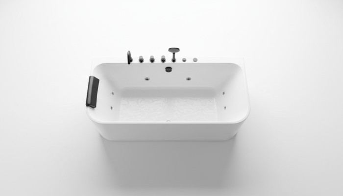 Acryl Whirlwanne Indoor Whirlpool Badewanne Home Spa Weiß