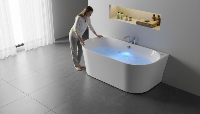 Relax Wanne Home Spa Indoor Badewanne Whirlwanne Weiß 