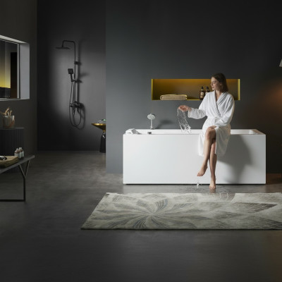 Luxus Indoor Whirlpool Badewanne Whirlwanne Home Spa Weiß Wanne Relax
