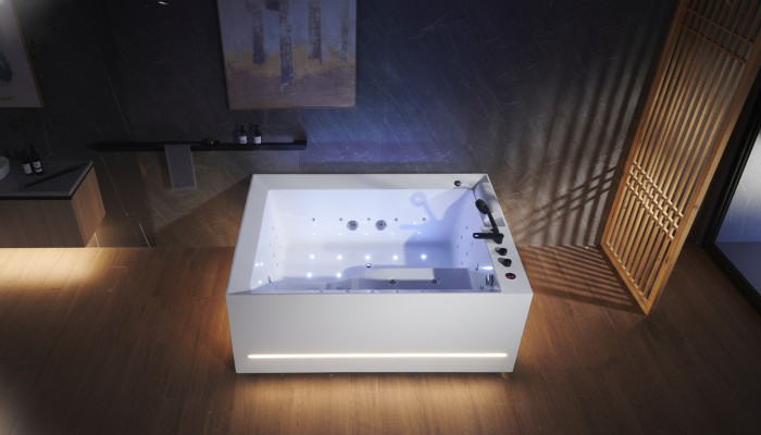 Whirlpool Badewanne Zimmer Wanne Wasserstrahlen Massagedüsen