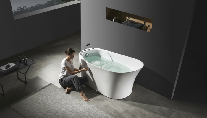 Whirlpool Oval Wanne Home Spa Indoor Badewanne Whirlwanne
