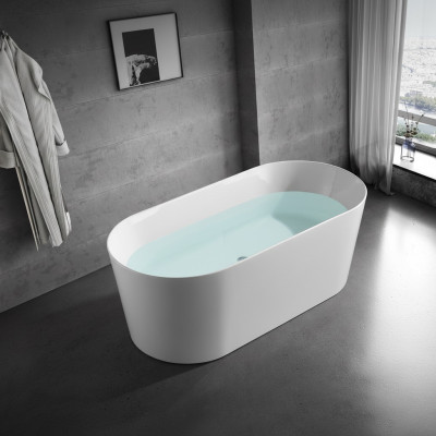 Badezimmer Acryl Badewanne Wanne Weiß Standbadewanne Zeitgenössisch