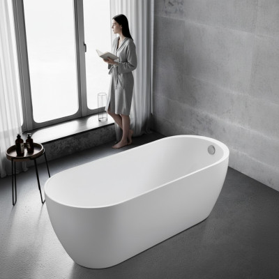 Wanne Badezimmer Acryl Badewanne Weiß Standbadewanne Zeitgenössisch