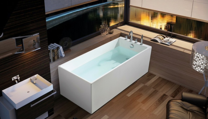 Luxus Badewanne Badezimmer Acryl Wanne 140x70 Wannen Komplett Design