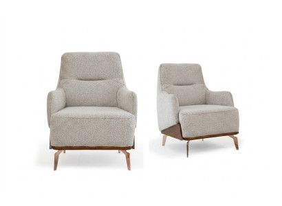 Luxuriöser Ohrensessel Exlusiver Sessel Wohnzimmer Edle Polster Möbel