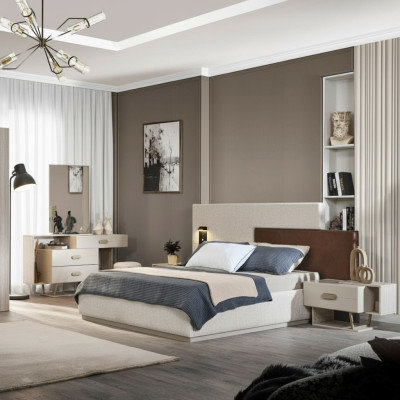 Komplette Schlafzimmer Möbel Designer Schlafbett Moderner Schminktisch