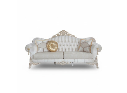 Sofa 3 Sitzer Polster Textil Stoff Chesterfield Couchen Dreisitzer Neu