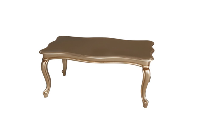 Goldener Couchtisch Tisch Beistelltisch Kaffeetisch Luxus Holz Design Modern