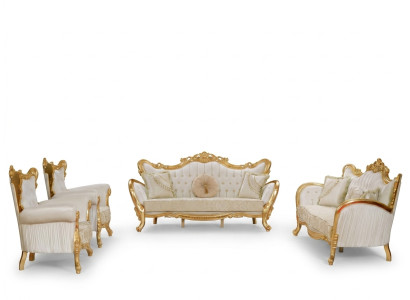 Sofagarnitur Couch 3+3+1+1 Sofa Couch Polster Möbel 4tlg. Set für Ihr Zuhause