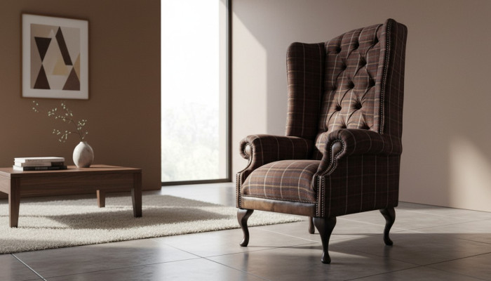 Chesterfield Design Sofa Sessel Couch Polster Ohrensessel 1 Sitzer Neu