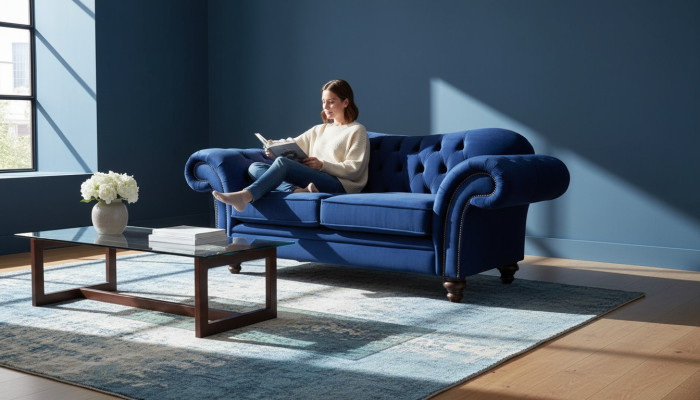 Sofas Chesterfield Design Sofa 2 Sitzer Couch Luxus Klassische Textil
