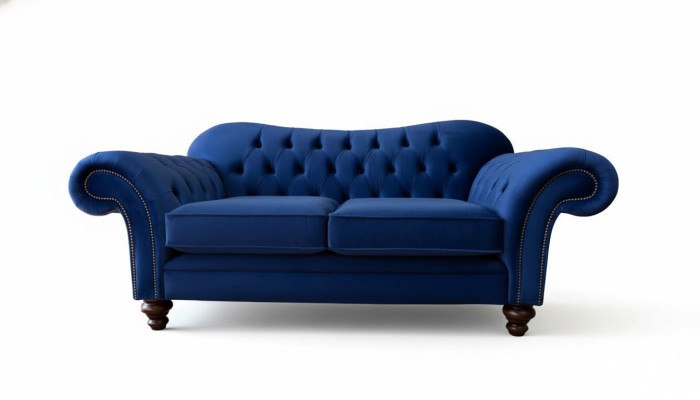 Sofas Chesterfield Design Sofa 2 Sitzer Couch Luxus Klassische Textil