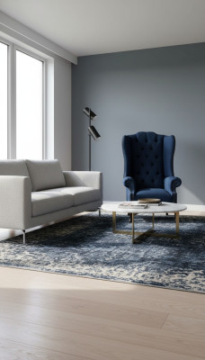 Chesterfield Ohrensessel Relax Sessel Stuhl Polster Stoff Textil 1 Sitz