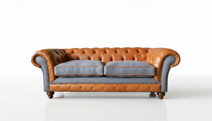Sofa Luxus Leder Chesterfield Couch Sofas Polster 3 Sitzer Design Neu