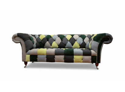 Wunderschönes stilvolles 3-Sitzer Chesterfield Sofa für das Wohnzimmer