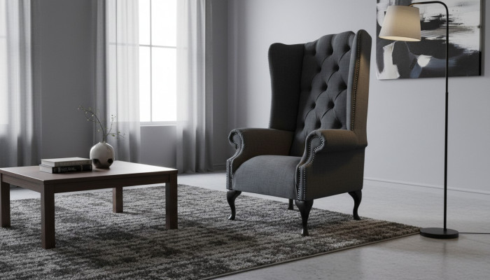 Sessel Einsitzer Chesterfield Couch Möbel Luxus Möbel Ohrensessel Neu