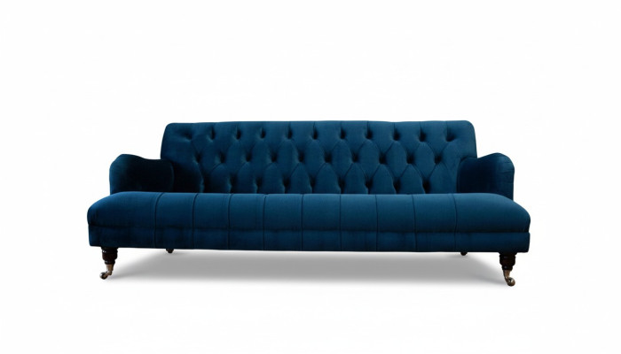 Chesterfield Design Luxus Polster Sofa Couch Sitz Garnitur Textil Neu
