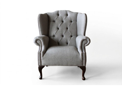 Luxus Polster Klassische Chesterfield Sessel Ohrensessel Einsitzer Neu