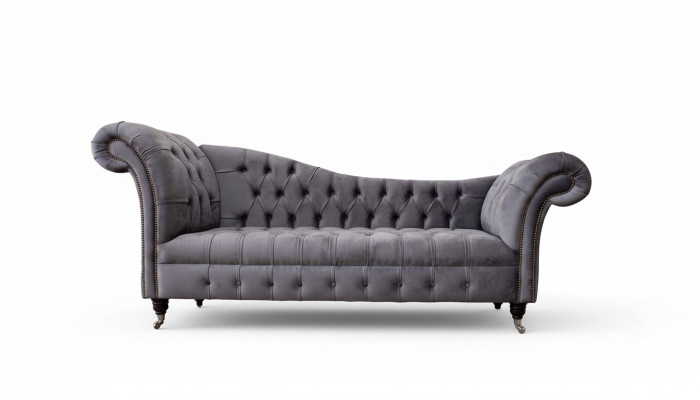 Chesterfield 3 Sitzer Design Couch Sofa Polster Sitz Stoff Luxus Couchen