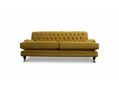 Chesterfield Sofa 3 Sitzer Polster Textil Stoff Couchen Elegante Sofas