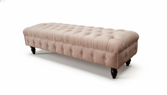 Fußhocker Hocker Polsterhocker Sitzhocker Ottomane Chesterfield