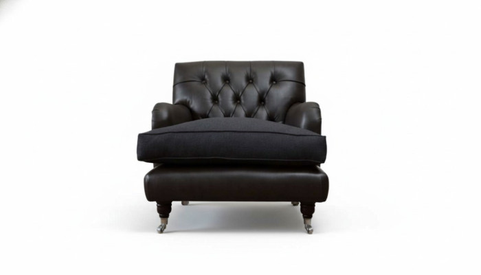 Chesterfield Design Sessel Couch Polster Luxus Couchen 1 Sitz Leder