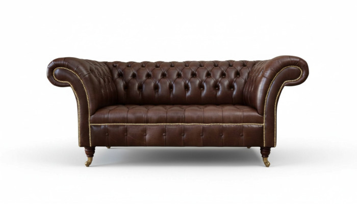 Nový čalúnený Chesterfield dvojmiestny gauč