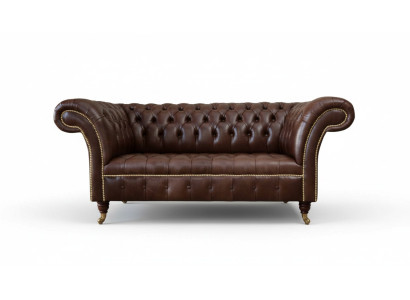 Nový čalúnený Chesterfield dvojmiestny gauč
